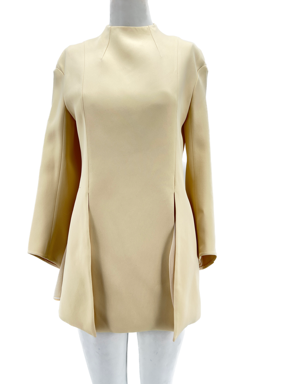 Robe manches "The Mahni" longues blanc cassé