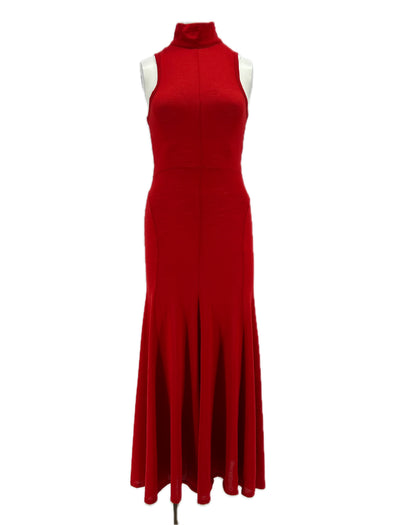 Robe en laine rouge "Olsen"