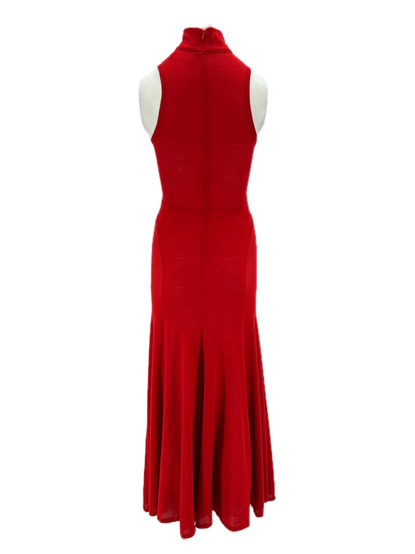 Robe en laine rouge "Olsen"