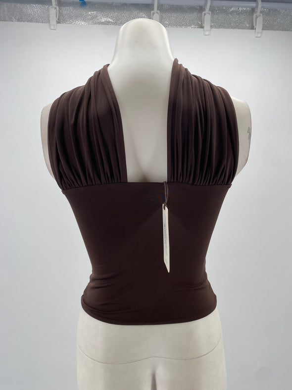 Top marron cut-out