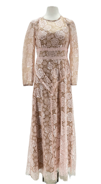 Robe rose à sequins