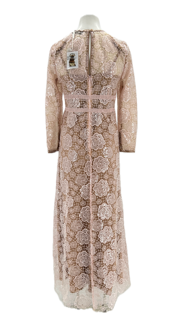 Robe rose à sequins
