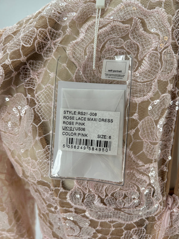 Robe rose à sequins
