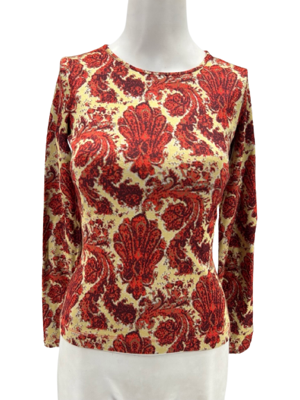 T shirt manches longues à motifs