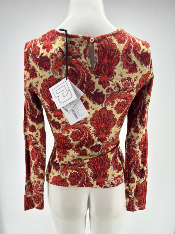 T shirt manches longues à motifs