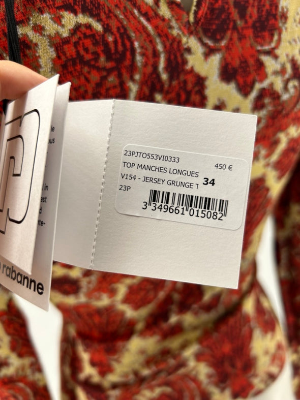 T shirt manches longues à motifs