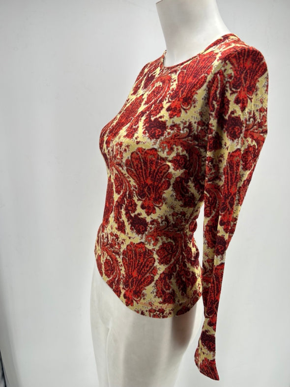 T shirt manches longues à motifs