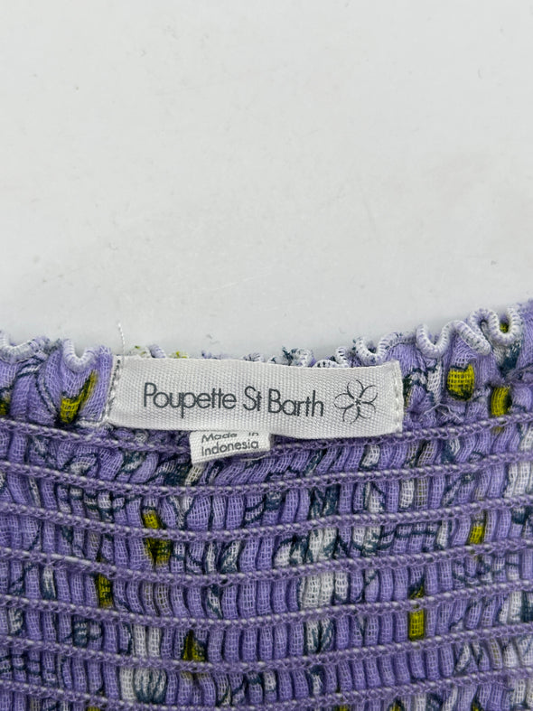 Jupe violette à volants