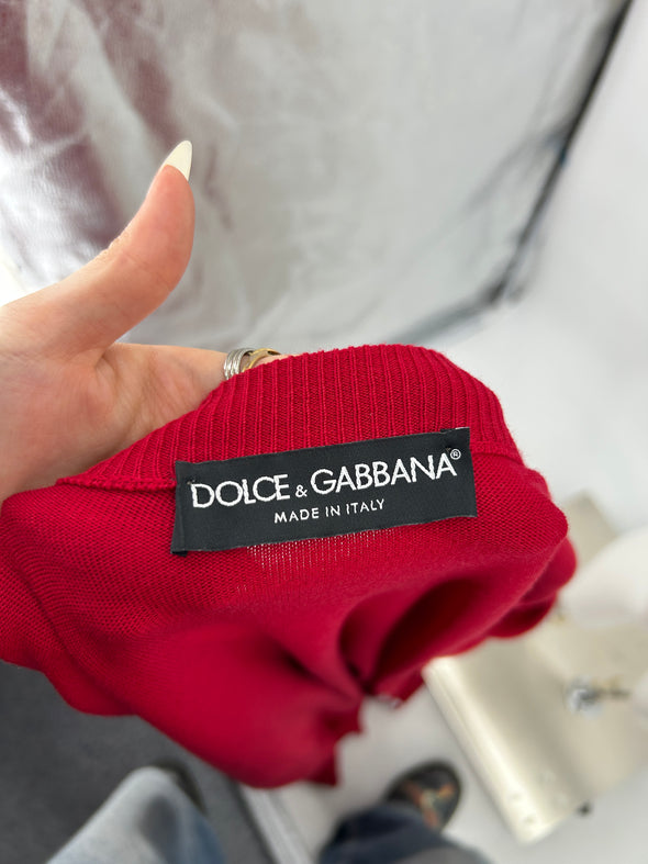 Veste en laine rouge