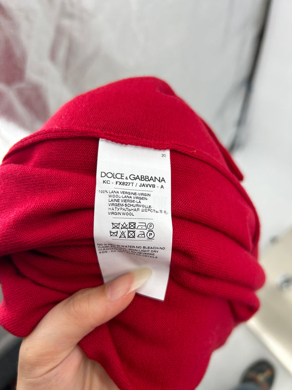 Veste en laine rouge