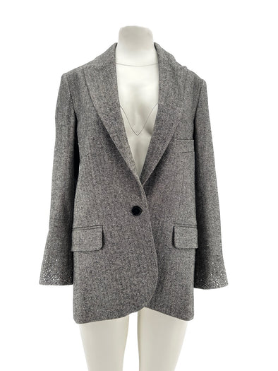 Blazer gris métallisé