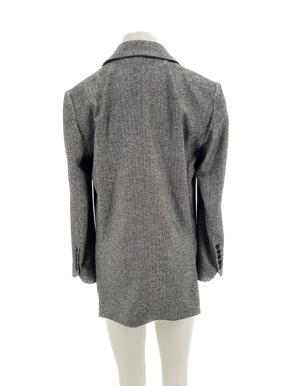 Blazer gris métallisé