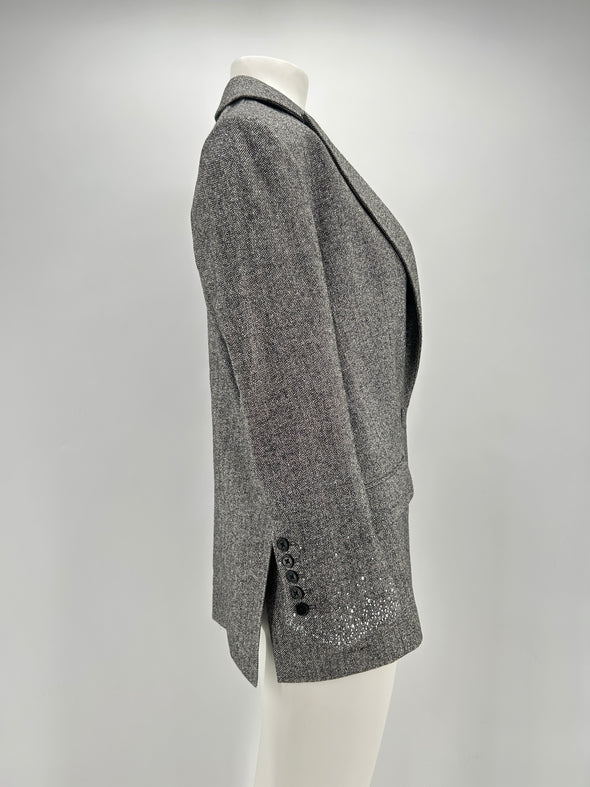 Blazer gris métallisé