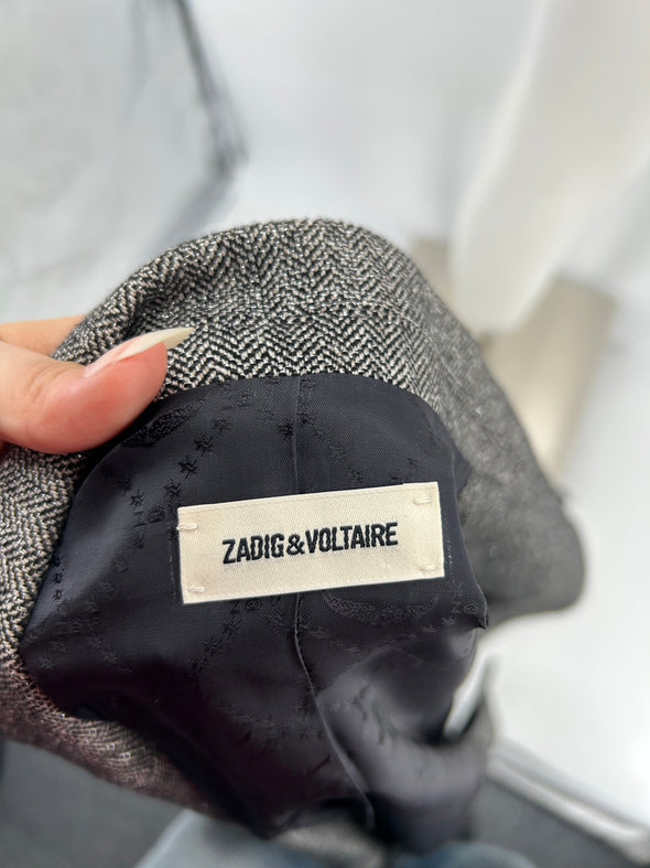 Blazer gris métallisé