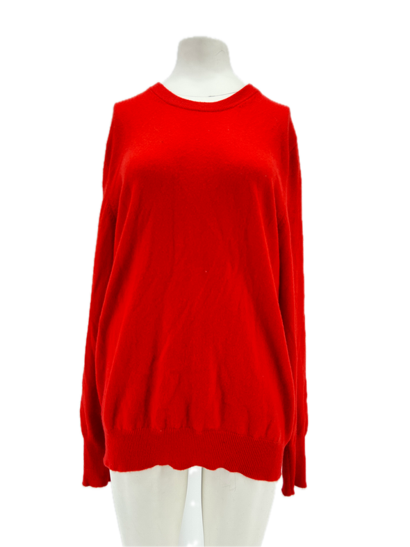 Pull en cachemire rouge