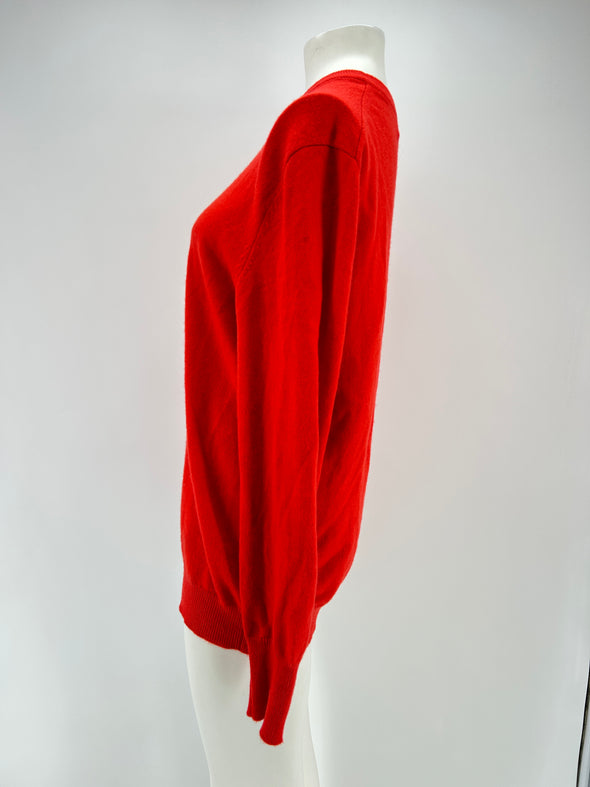 Pull en cachemire rouge