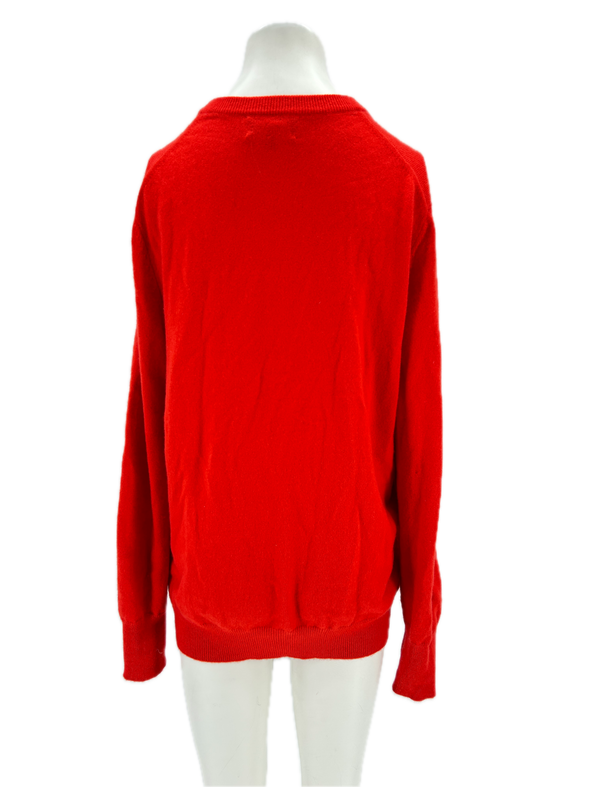 Pull en cachemire rouge