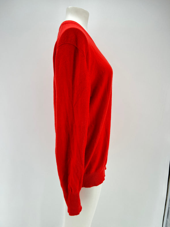 Pull en cachemire rouge