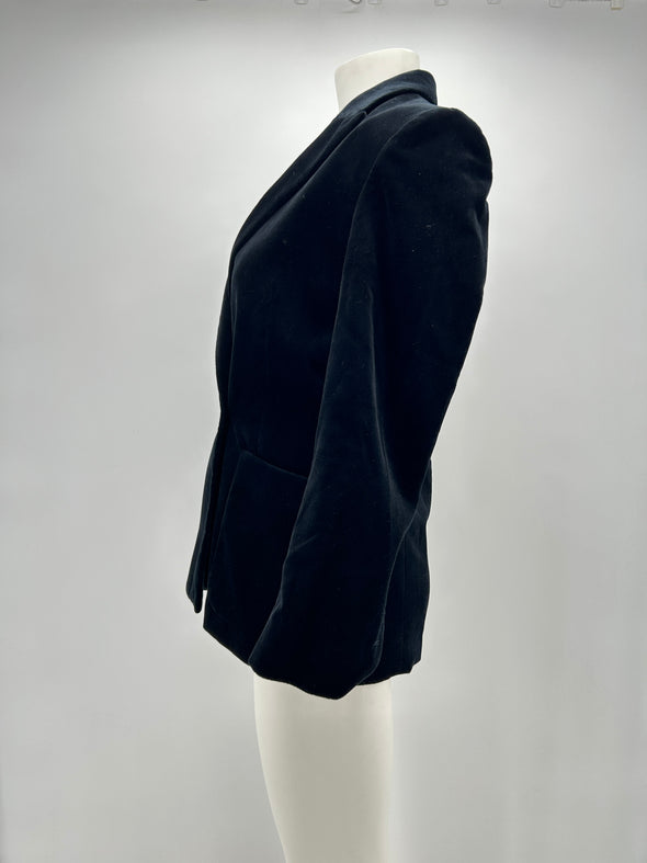 Blazer en velours noir