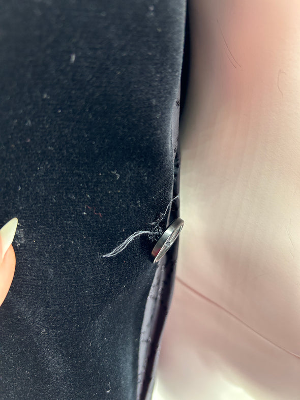 Blazer en velours noir