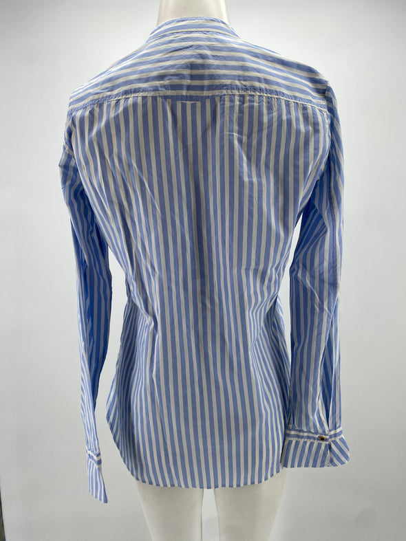 Chemise bleue à rayures