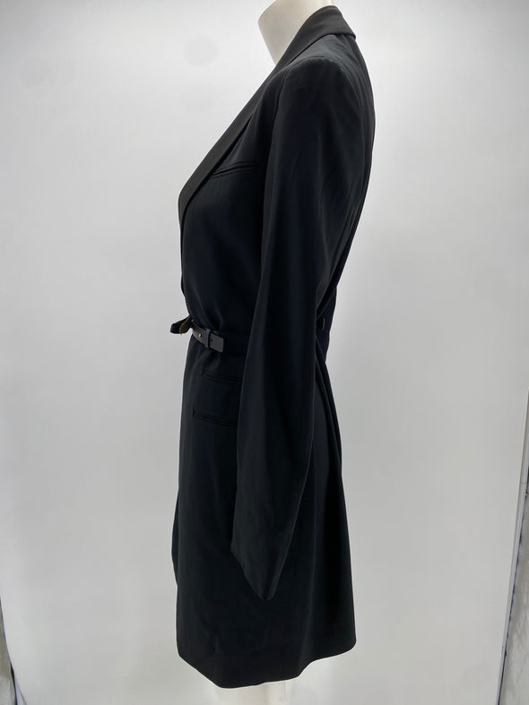 Veste noire à ceinture