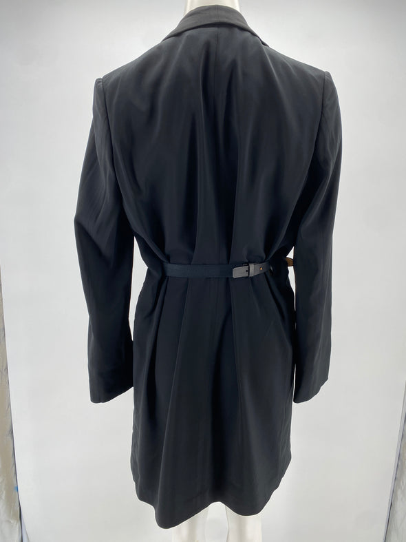 Veste noire à ceinture