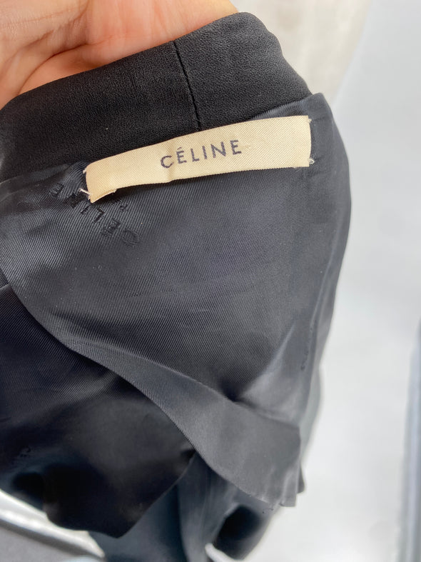 Veste noire à ceinture