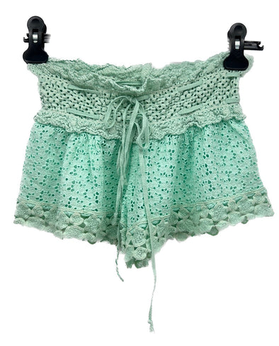 Short en dentelle vert