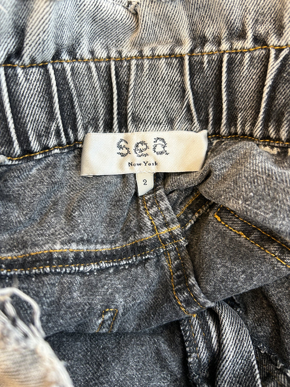 Jean large gris