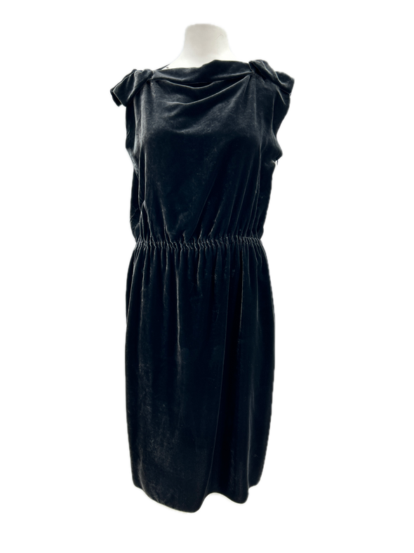 Robe en velours de soie