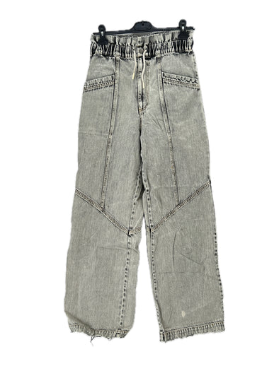 Jean large gris