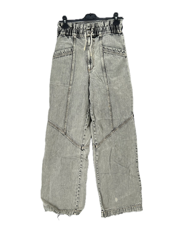 Jean large gris