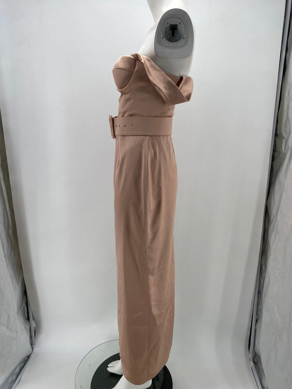 Robe longue en soie