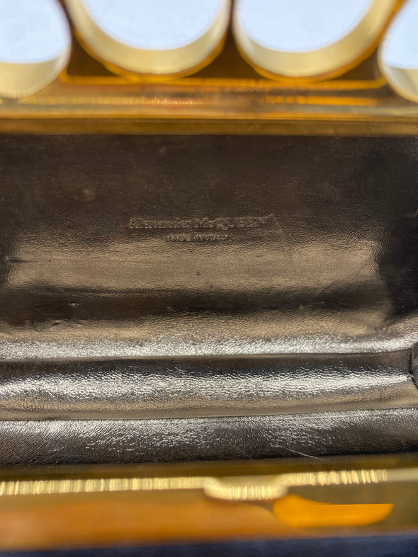 Minaudière en cuir noir
