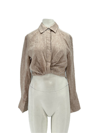 Chemise marron "Antonella"