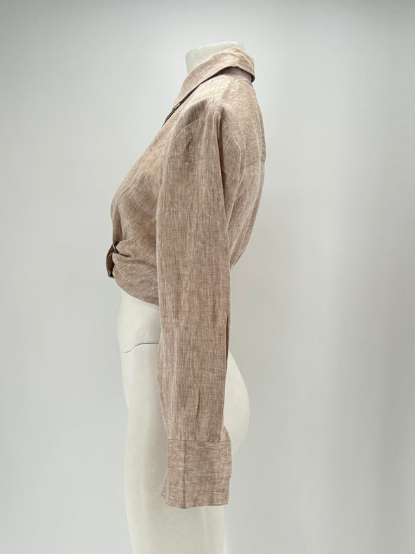 Chemise marron "Antonella"