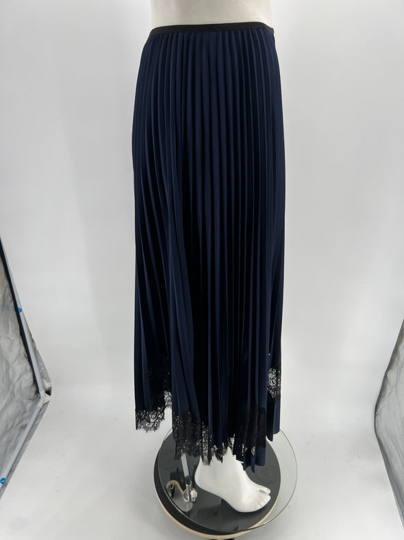 Jupe plissée bleu marine
