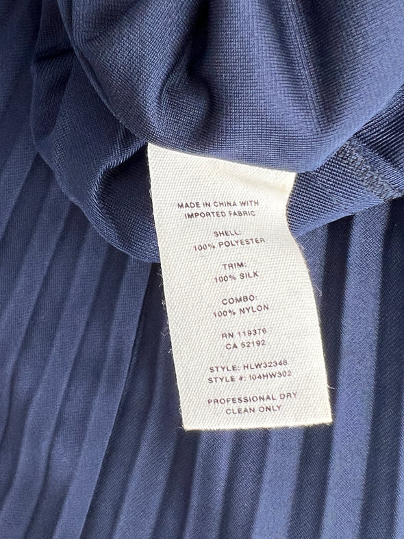 Jupe plissée bleu marine