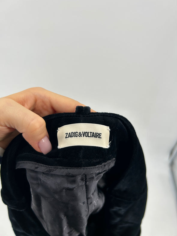 Short en velours noir