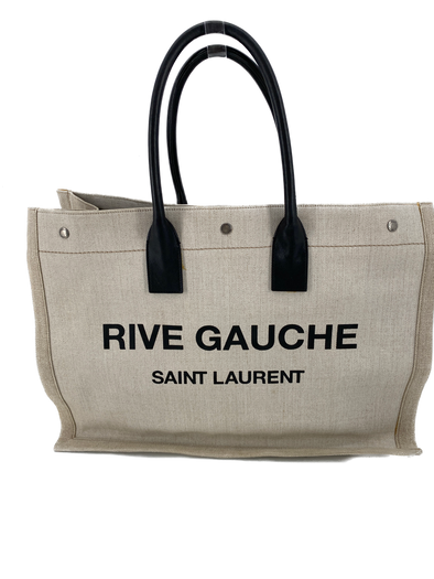 Cabas "Rive Gauche" en toile de lin