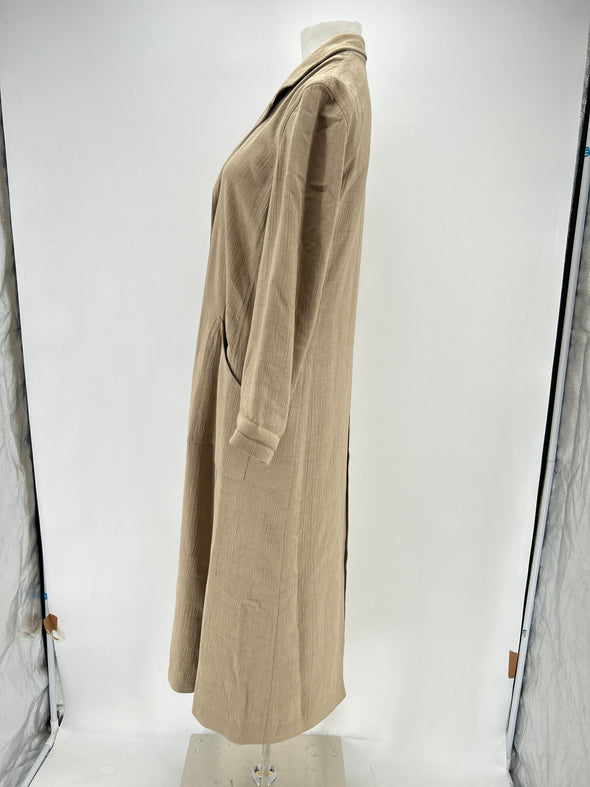 Robe en soie beige