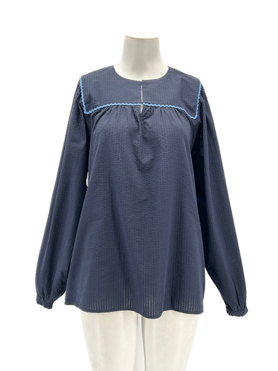 Blouse bleu marine