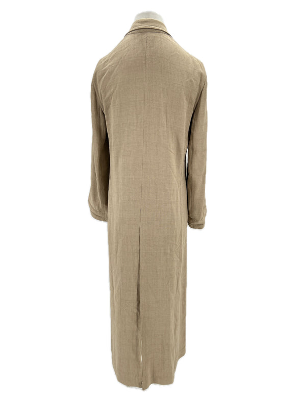 Robe en soie beige