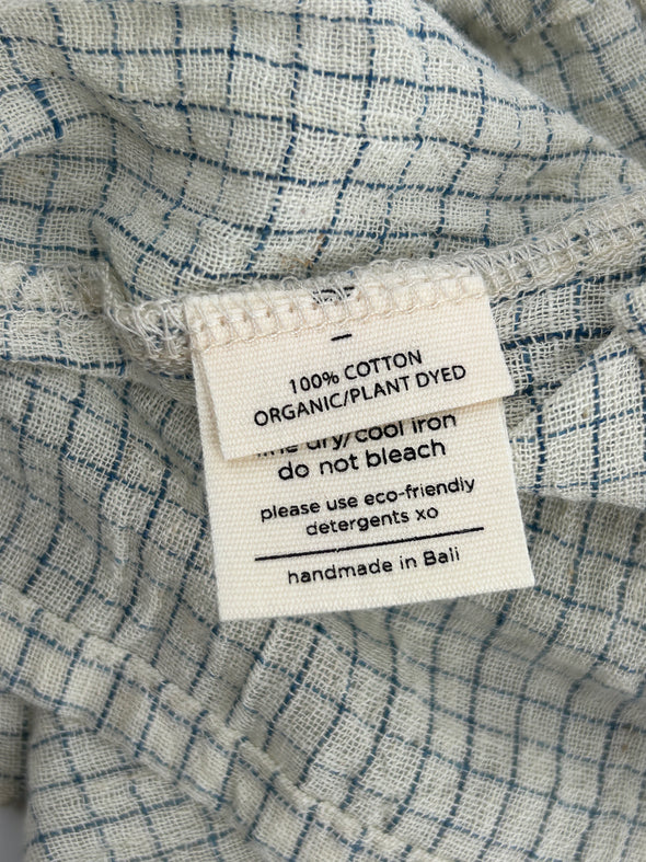 Top à carreaux
