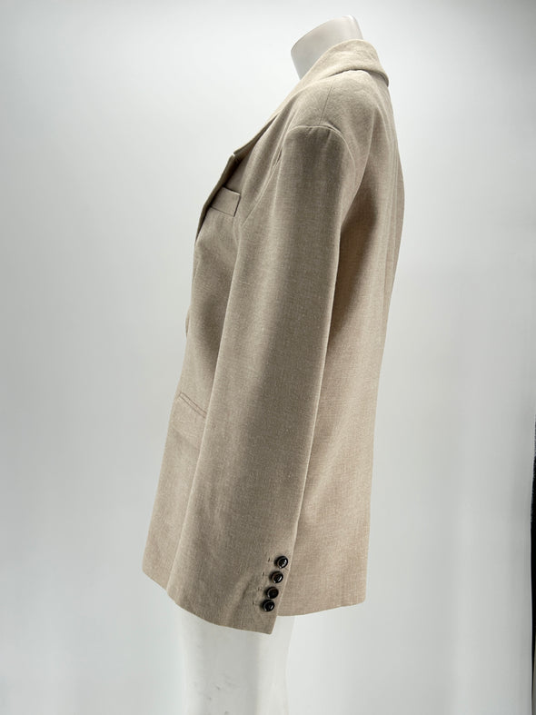 Blazer beige en lin