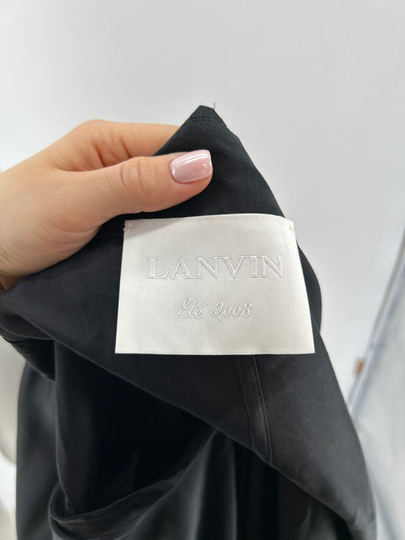 Robe en soie noire