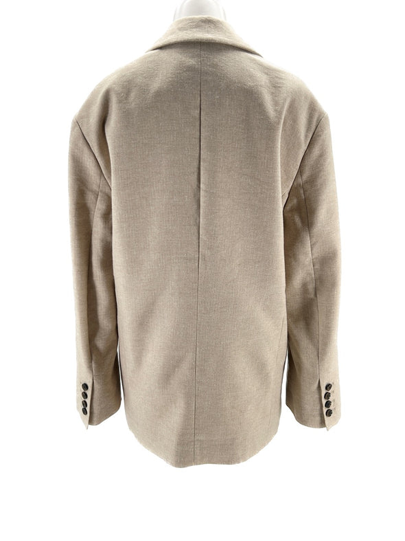 Blazer beige en lin
