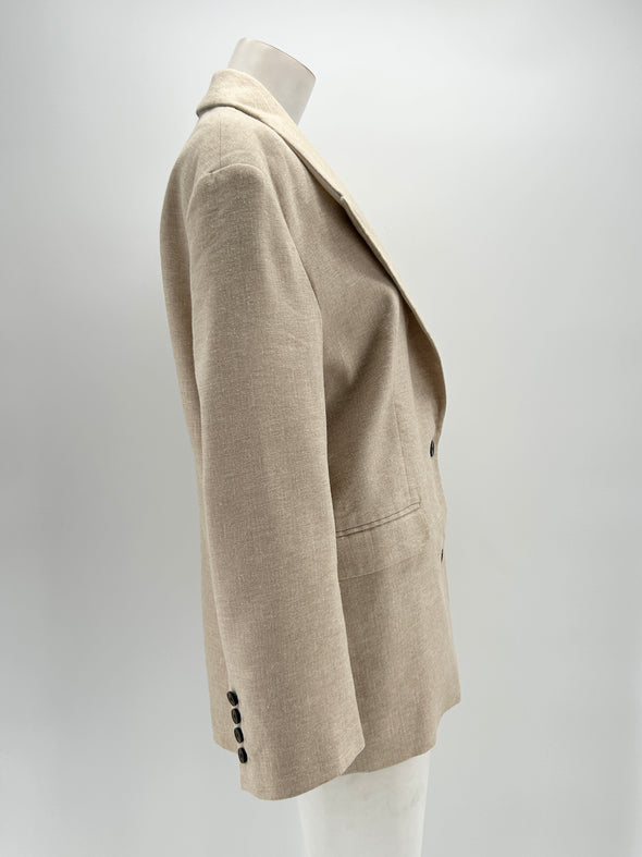 Blazer beige en lin
