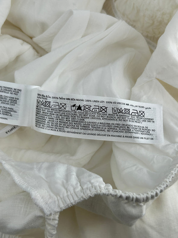 Robe en lin blanche